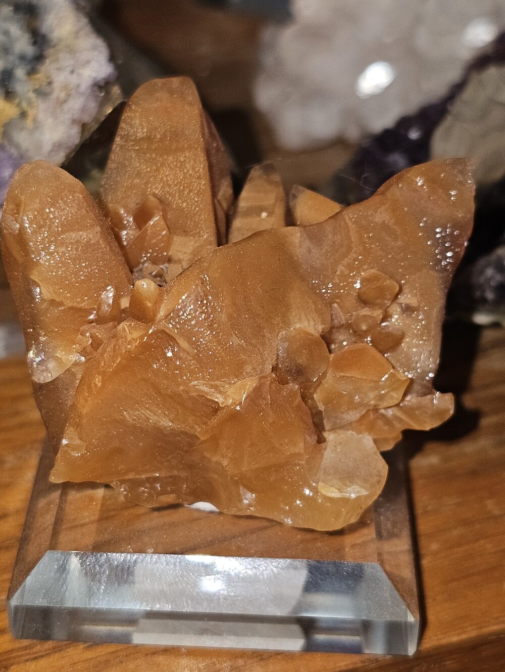 Orange-Brown Calcite Display Piece